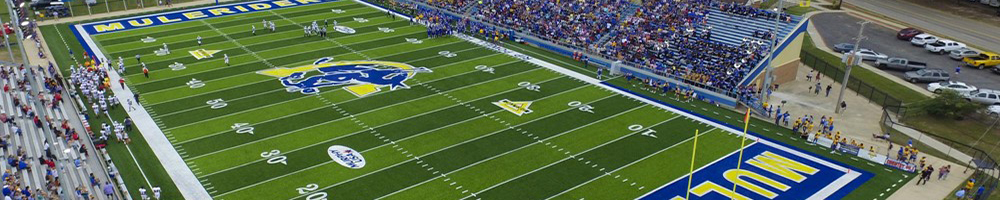Arial view of Wilkins Stadium at Rip Powell Field